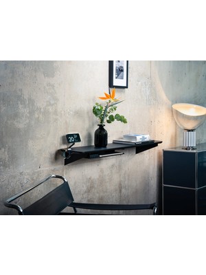 Clue Design Modern Duvar Rafı Sistemi | Ahşap Kitaplık ve Obje Rafı Siyah