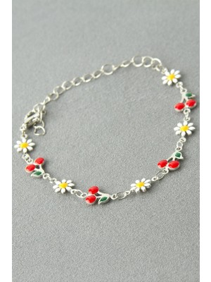 Osense Papatya Kiraz Mineli Bileklik