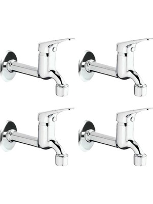 Tp Buğz 4lü Aç Kapa Mix Lavabo Musluk Wc Lavabo Uzun Musluk Perlatörlü