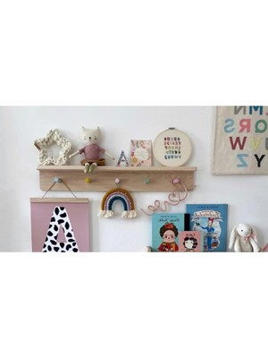 Normadia Doğal Ahşap Duvar Rafı ve Askılık Seti, Fonksiyonel ve Şık Tasarım