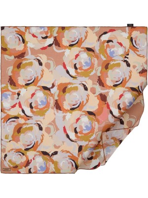 İpekevi Ipekevi Pamuk Eşarp - Duygusal Çiçekler Desenli - Pudra