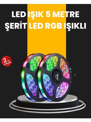 Tp Buğz 5 Metre Kumandalı Su Geçirmez Şerit LED