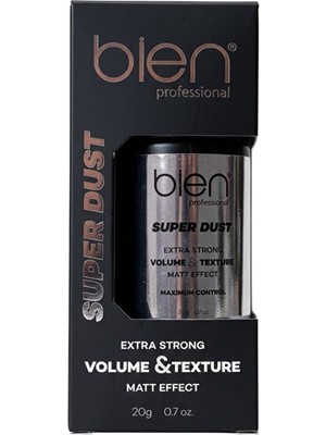 Bien Professional Super Dust Saç Pudrası 20G - Ekstra Güçlü Tutuş, Ultra Hacim Veren Mat Efektli Saç Şekillendirici