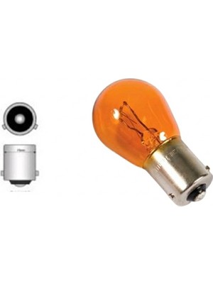 Calperia Oscar 12V 21W 93 Kodlu Yakın Tırnak Turuncu Sinyal Ampulü Tek Duy Uyumlu