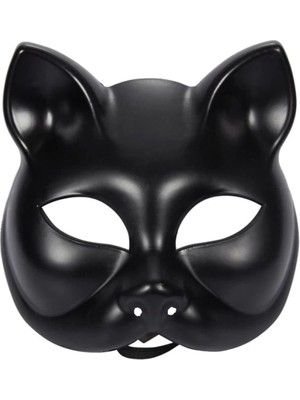 Tp Buğz Siyah Renk Lüks Kedi Maskesi