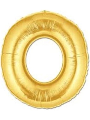 Tp Buğz Altın Sarısı Folyo O Harfi Balon 1 Metre