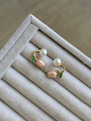 İrem Yıldız Lale Desen Çelik Küpe