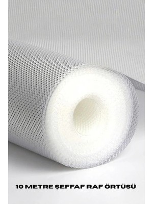 Tp Buğz 10 Metre Şeffaf Silikonlu Kaymaz Çekmece Içi Düzenleyici