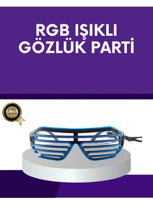 Tp Buğz LED Işıklı Parti Gözlüğü Renkli Eğlence Aksesuarı