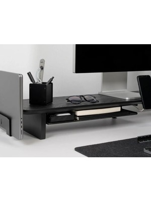 Clue Design Monitör Yükseltici Uyumlu Küçük Raf Ünitesi – Masaüstü Aksesuar Düzenleyici