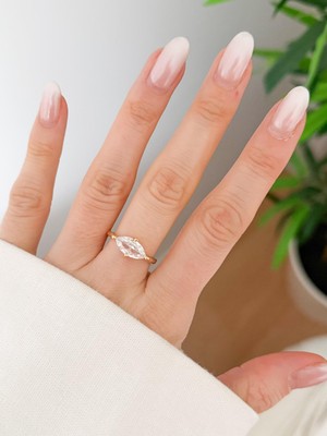 Venüs Design Çelik Tek Taş Yüzük (Ayarlanabilirdir)