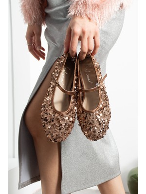 Best Cover Alya Pullu Simli Payetli Toka Detaylı Babet