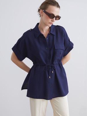 Lc Waikiki Yeni Sezon Armürlü Oversize Kadın Gömlek