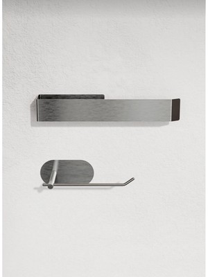 Normadia Paslanmaz Çelik Havlu Askılığı ve Tuvalet Kağıtlığı Takımı, Şık ve Dayanıklı