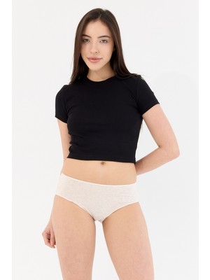 Naphor Air Krem Yüksek Bel Slip Külot