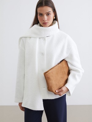 Lc Waikiki Yeni Sezon Şal Yaka Kadın Kaban