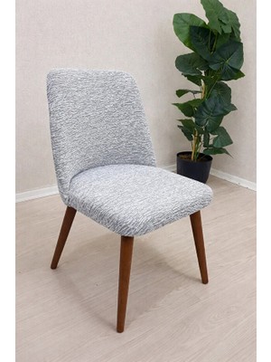 Tuchmall Sandalye Kılıfı Oval Sandalye Örtüsü Esnek Lastikli- 1 Adet