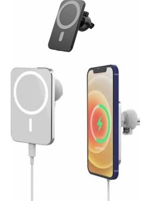 İntora Ios Uyumlu Magsafe Kablosuz 15W Şarj Magesafe