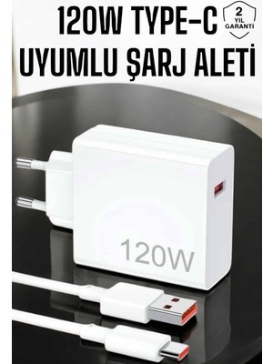 İntora 120W Şarj Aleti Type-C Uyumlu Turbo Şarj Aleti