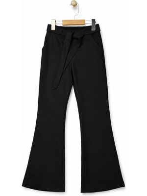 Baglan Kız Çocuk Ispanyol Lastikli Bağcıklı Pantolon BGL-ST05211