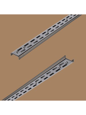 Normadia Siyah Konik Dikme 4X200 cm Çift Delikli Askı Demiri, Giyim ve Ayakkabı Düzeni