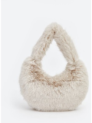 Lc Waikiki Yeni Sezon Kürklü Kadın Baget Çanta