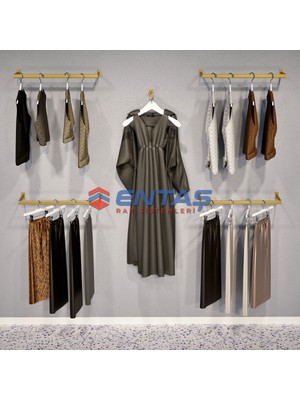 Normadia Şık Giyinme Odası Raf ve Askılık Sistemi, Mağaza ve Butik Için Ideal