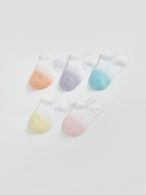 Lc Waikiki Yeni Sezon Renk Bloklu Kız Bebek Patik Çorap 5'li