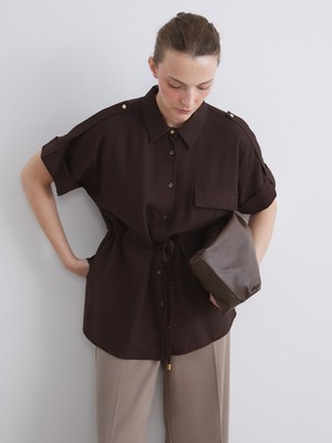 Lc Waikiki Yeni Sezon Armürlü Oversize Kadın Gömlek