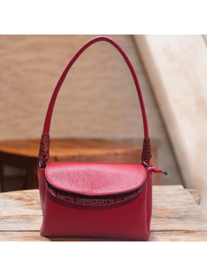 Valentina Victoria Hakiki Deri 3 Bölmeli  Omuz ve Çapraz Çanta