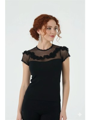 Giyim Şahinler Kadın Ip Dantelli Ip Askılı Atlet