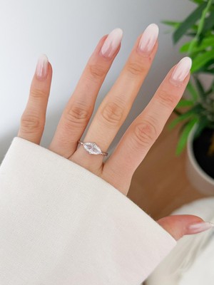 Venüs Design Çelik Tek Taş Yüzük (Ayarlanabilirdir)