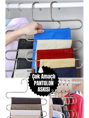 Normadia Pratik Şekilli Pantolon Askısı ile Düzenli Gardırop Saklama Çözümü