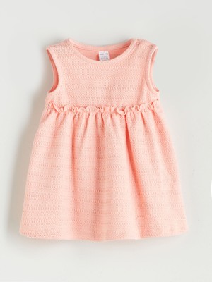 Lc Waikiki Yeni Sezon Bisiklet Yaka Interlok Kız Bebek Elbise