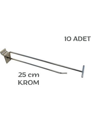 Normadia 10 Adet Ahşap Kanallı Pano ve Etiket Demiri Takma Tel Askılık Seti