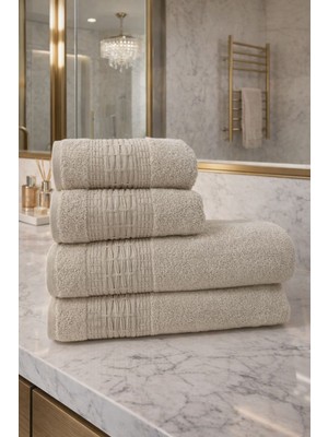 Lüks Pamuk  Banyo Havlusu & Hamam Seti – Ultra Yumuşak & Süper Emici Havlu Takımı