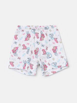 Lc Waikiki Yeni Sezon Beli Lastikli Baskılı Kız Çocuk Pijama Şort
