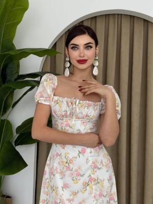 Queene Dreams Zeze Balon Kol Elbise