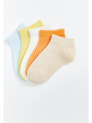 Lc Waikiki Yeni Sezon Desenli Erkek Bebek Patik Çorap 5'li