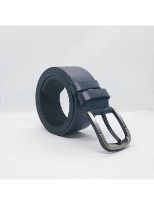 Paşala Leather Hakiki Deri Erkek Spor Kemer Lacivert 4,5 cm Günlük Kullanıma Uygun Dayanıklı Tokalı Kutulu Teslimat
