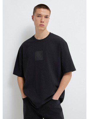 Mavi Mavi Logo Baskılı Siyah Tişört 0613148-900