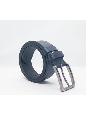 Paşala Leather Hakiki Deri Erkek Spor Kemer Lacivert 3,5 cm Günlük Kullanıma Uygun Dayanıklı Tokalı Kutulu Teslimat