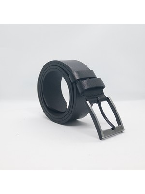 Paşala Leather Hakiki Deri Erkek Spor Kemer Siyah 3,5 cm Günlük Kullanıma Uygun Dayanıklı Tokalı Kutulu Teslimat