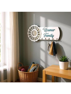 Normadia Isim Yazılı Pleksi Anahtarlık ve Organizer Dekoratif Tasarım