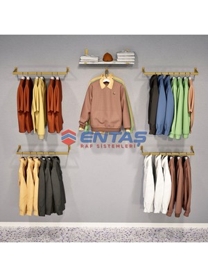 Normadia Şık Giyinme Odası Rafı ve Askılık Sistemi, Pratik Mağaza ve Butik Düzeni