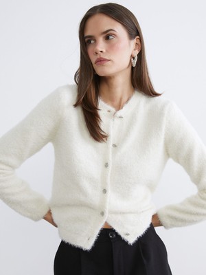 Lc Waikiki Yeni Sezon Bisiklet Yaka Kadın Triko Hırka