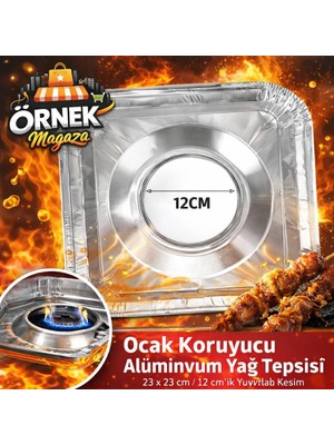 Remina Ocak Arkası Yağ Sıçrazmaz Alimünyum Folyo ve Rüzgar Koruyucu