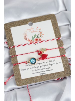 Epilons Marteniçka Bileklik 3'lü Püsküllü ve Nazarlı Model - TJ-BB8310