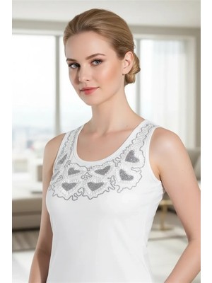 Giyim Şahinler Bayan Nakışlı Likralı Atlet B338