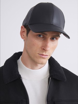 Lc Waikiki Yeni Sezon Deri Görünümlü Erkek Kep Şapka